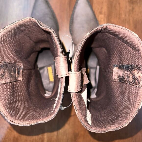 Durango Western Slouch Harness Leather Cowboy Boots Gray Brown Women's 9.5 - Picture 7 of 8